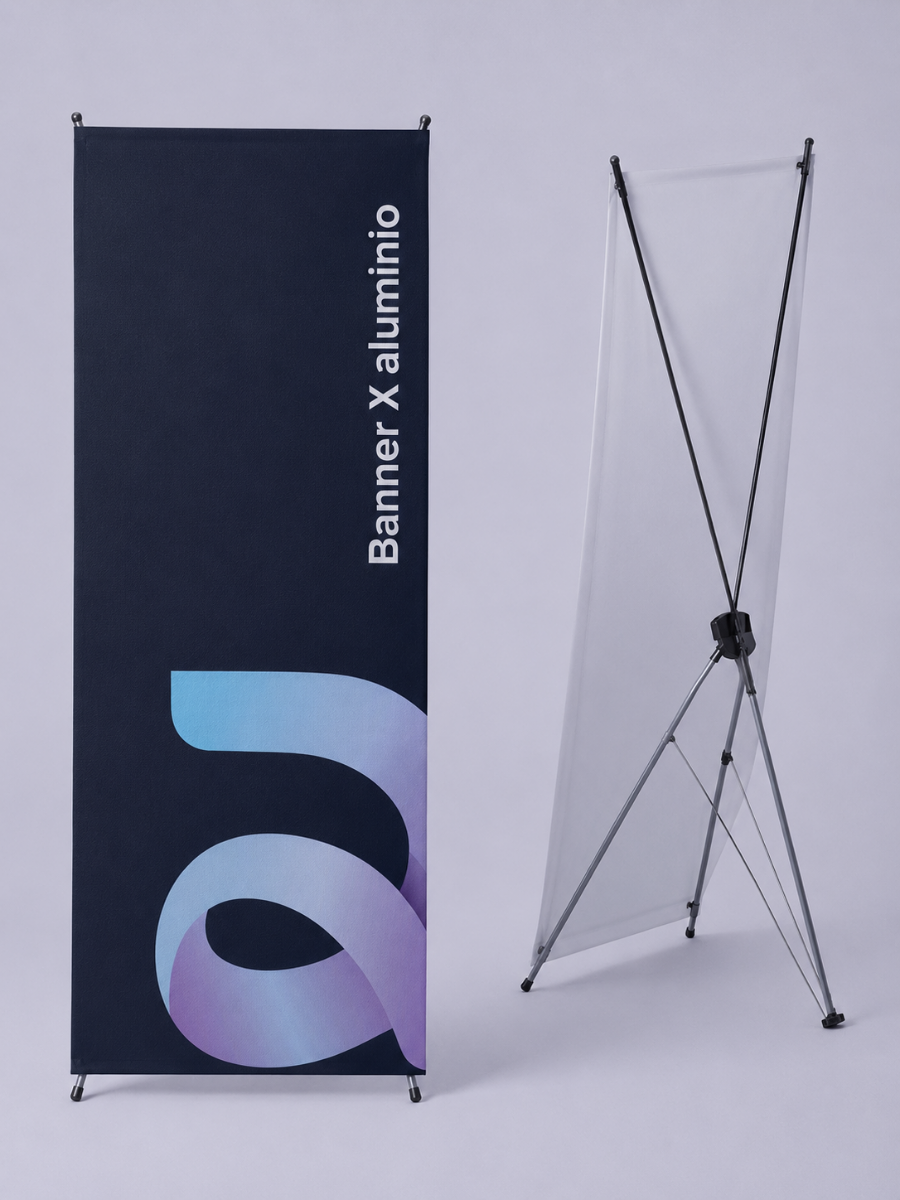 Banner X Aluminio .60 x 1.60 mts
