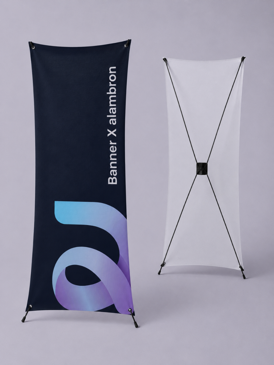 Banner X Alambrón .60 x 1.60 mts